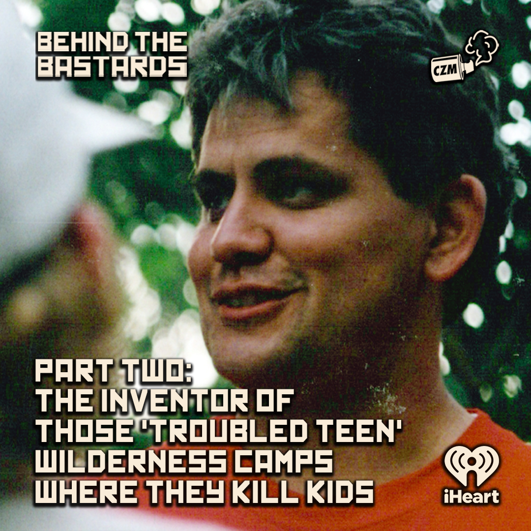 coolzonemedia (@coolzonemedia) on Twitter photo New <a href="/bastardspod/">Behind The Bastards</a> 🏕️
Robert and Mara conclude the story of Steve Cartisano with a truly shocking number of illegal open air child torture camps.
<a href="/IwriteOK/">Robert Evans (The Only Robert Evans)</a> <a href="/MaraWilson/">Mara Wilson</a> <a href="/why_sophie_why/">Sophie Rae Lichterman</a>
iheart.com/podcast/105-be… New <a href="/bastardspod/">Behind The Bastards</a> 🏕️
Robert and Mara conclude the story of Steve Cartisano with a truly shocking number of illegal open air child torture camps.
<a href="/IwriteOK/">Robert Evans (The Only Robert Evans)</a> <a href="/MaraWilson/">Mara Wilson</a> <a href="/why_sophie_why/">Sophie Rae Lichterman</a>
iheart.com/podcast/105-be…