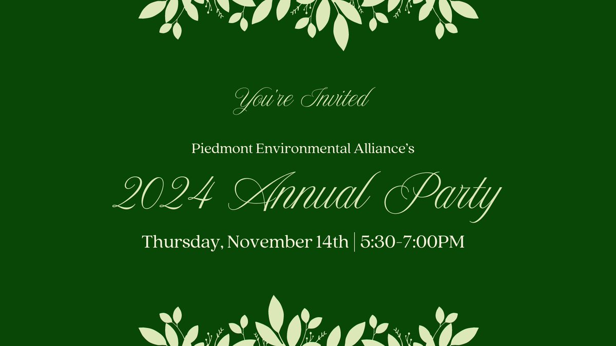 Piedmont Environmental Alliance tweet media
