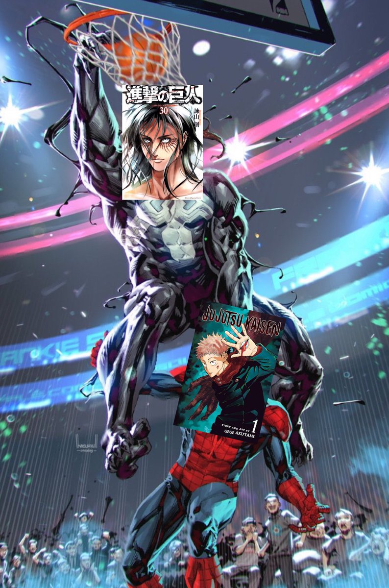 Nate_____01's tweet photo. Better story 
Better ending 
Never compare JJK to AOT

#jjk271 https://t.co/l9eM0uDskj