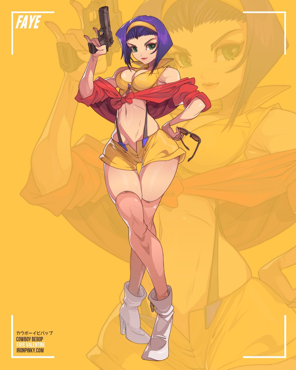「Faye Valentine sticker illustration! One」|Edwin Huangのイラスト
