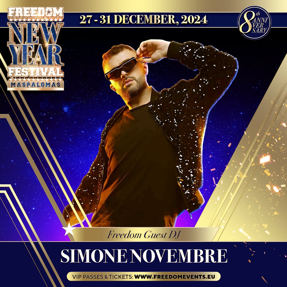 Meet our Artist: Simone Novembre. Maspalomas, Gran Canaria, Islas Canarias! Free event at Freedom Stage in the heart of Yumbo! Info: freedomfestival.es
#maspalomas #grancanaria #visitgrancanaria #islascanarias #Freedomfestivalmaspalomas2024 #Latituddevida #CanaryIslands
