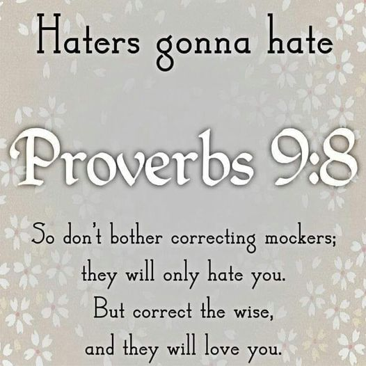 1TruthAndGrace's tweet photo. #Proverbs9:8 https://t.co/Xul2Cwee5A