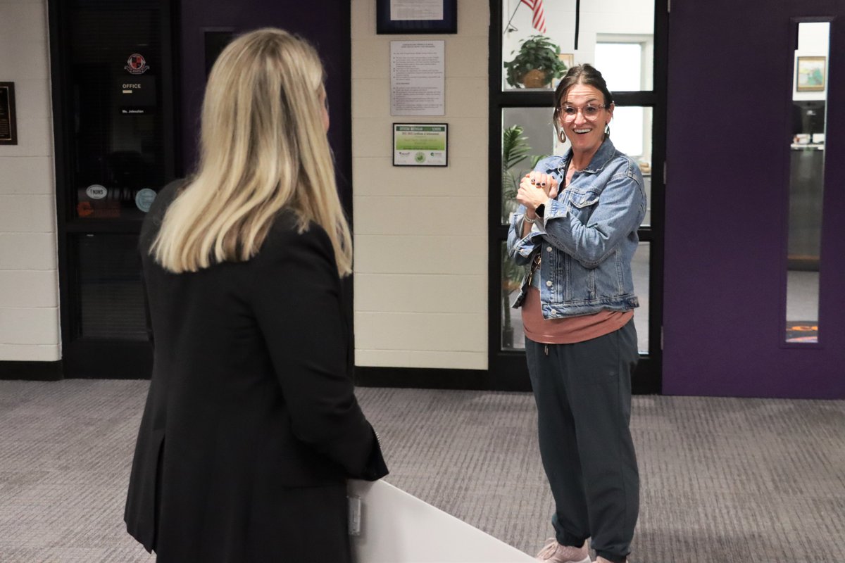 WOW! A massive THANK YOU to our local Wixom Meijer! 🫶 Store Director Seleana Yancey and Area Leader Megan Vigna just surprised <a href="/BanksMiddle/">Banks Middle School</a> with a jaw-dropping $10,000 check! Thanks to their generosity, we're building new Gaga pits and loading up on awesome indoor recess gear!💙