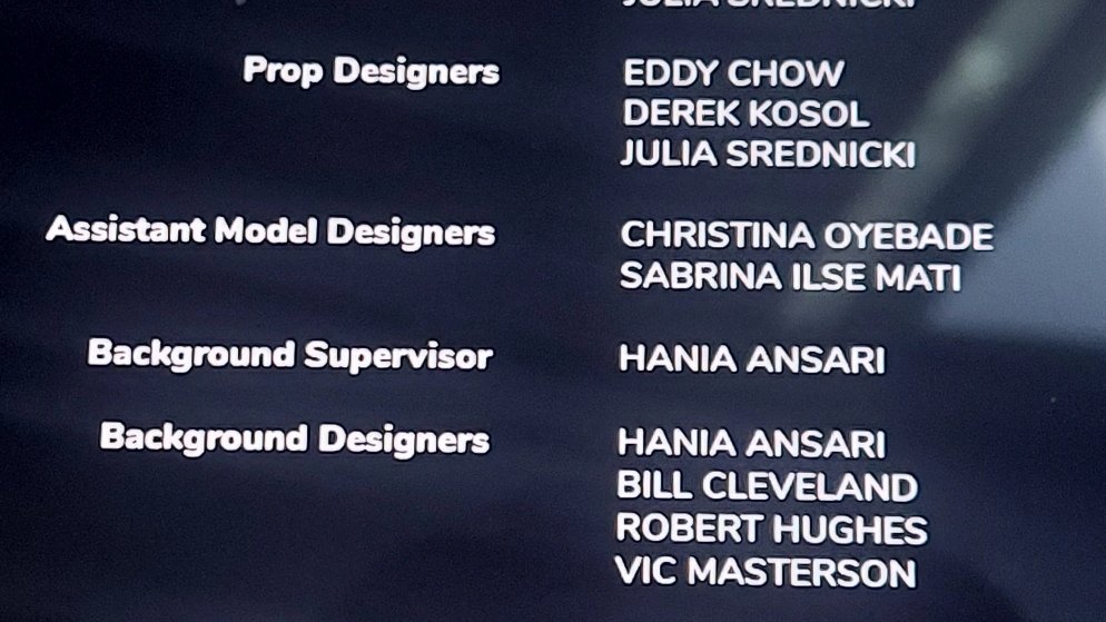 my first credit in TV!!!! :D