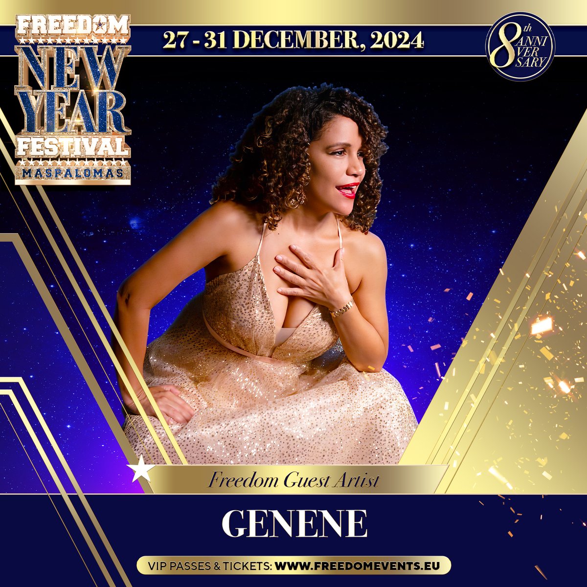 Meet our Artist: Genene. Maspalomas, Gran Canaria, Islas Canarias! Free event at Freedom Stage in the heart of Yumbo! Info: freedomfestival.es
#maspalomas #grancanaria #visitgrancanaria #islascanarias #Freedomfestivalmaspalomas2024 #Latituddevida #CanaryIslands