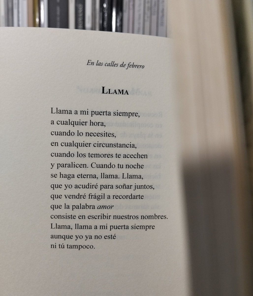 Ismaellg90's tweet photo. «Llama a mi puerta siempre /  aunque yo ya no esté/ ni tú tampoco», escribe José María Andreo. https://t.co/CKDoONTOnS