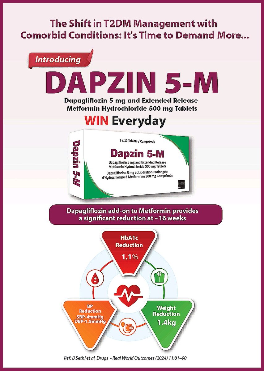 RohitSi03419017's tweet image. Exciting News!
Today, we successfully launched DAPZIN 5-M at the EMSON Conference, presented by Prof. Edo from UBTH. With this new extension, Micronova aims to provide greater relief to T2DM patients, helping them reduce pill burden &amp;amp; improve their treatment experience.
#DAPZIN