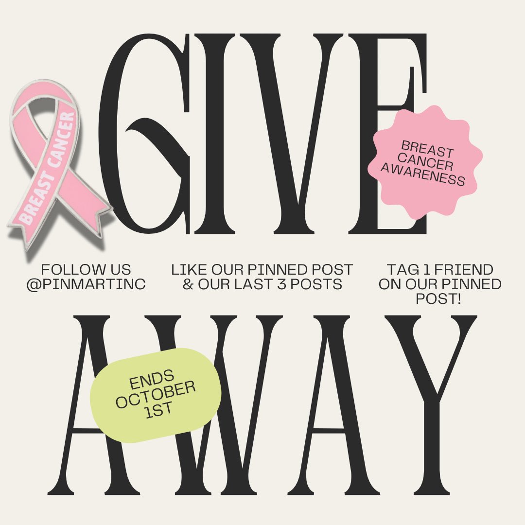 PinMart's tweet image. Help us spread awareness and support for those affected by breast cancer. Enter to win our Pink-tastic prize pack today! 💖✨ Head over to our Instagram for more information!

#pinmart #giveaway #breastcancerawareness #breastcancerawarenessmonth