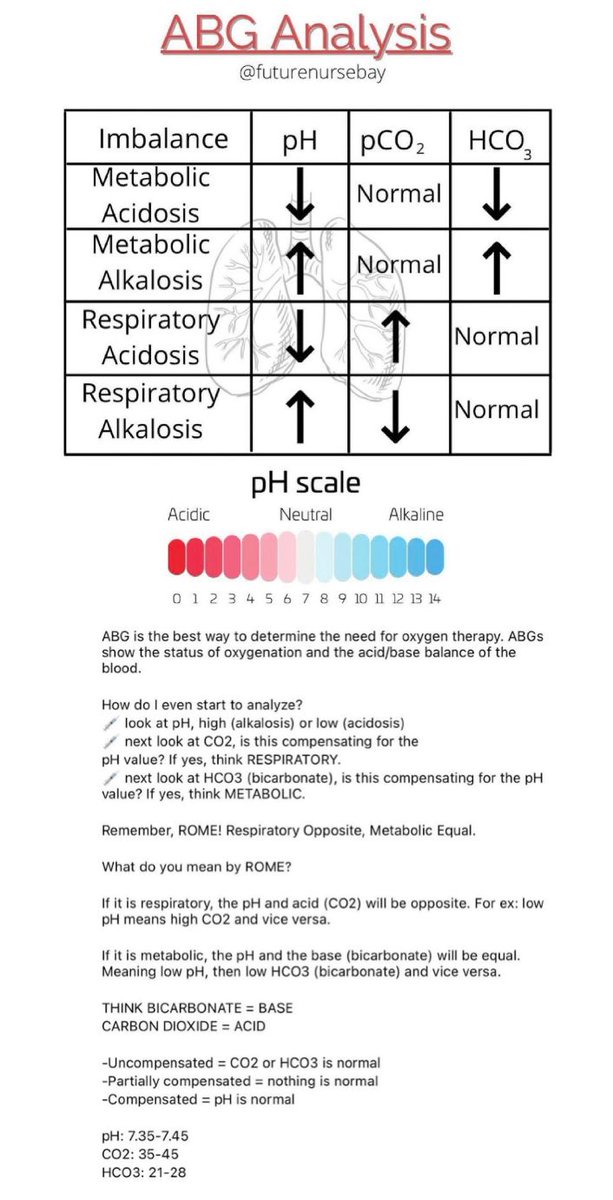 ZHeart11768530's tweet photo. 🔴ABG Interpretation⤵️ 
        
#ECG #ekg #ekgtech #EKGInterpretation 
 #FOAMed #MedEd #medstudent #paramedic #Cardiology #CardioEd #medtwitter #meded #CardioTwitter #cardiotwiteros  #MedX #cardiovascular #MedTwitter #medical #medEd #cardiotwitter #medicine https://t.co/fn4OswEHlz