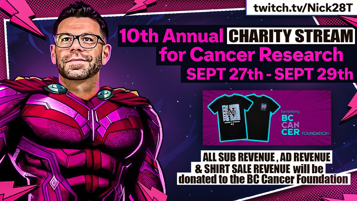Nick28T's tweet photo. 10th Annual 40 hour Charity Stream for Cancer Research is tomorrow. I cant believe its been 10 years of this every FIFA launch. 

https://t.co/JJyjOKBCt6 

Thanks again to all of you for showing up every year for our Charity Events. I am excited and nervous #FuckCancer #FC25 https://t.co/bb2Ir6gzmj
