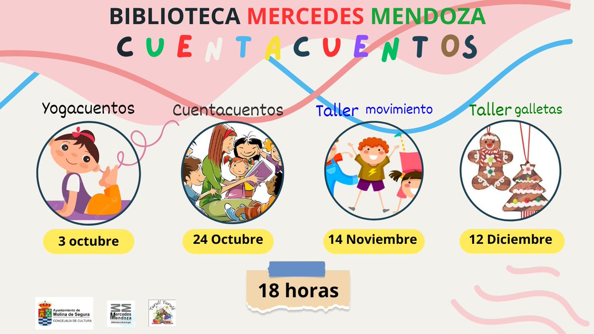 Vuelven los cuentacuentos a nuestra biblioteca
Te esperamos !!