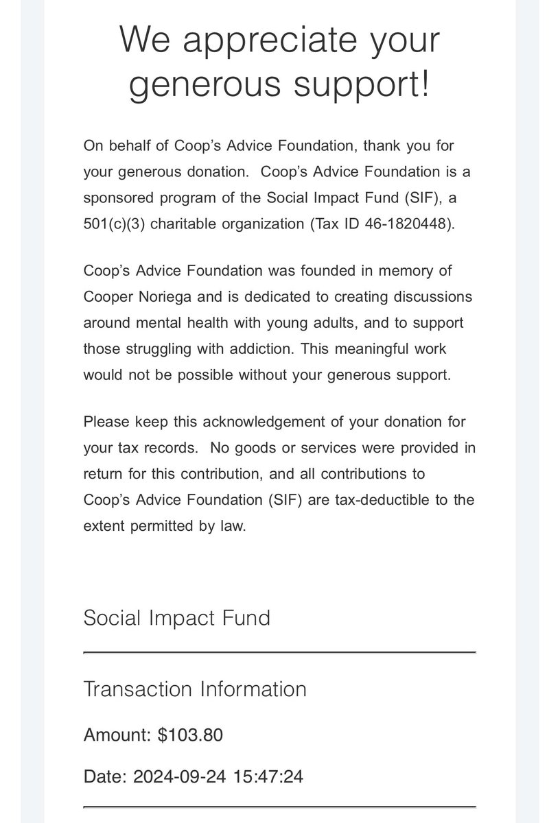 spinninmarta's tweet photo. $100 donados a Coop’s Advice Foundation. 
Gracias, gracias, gracias 💘 #jxdnbarcelona https://t.co/YkeRNCpMc6