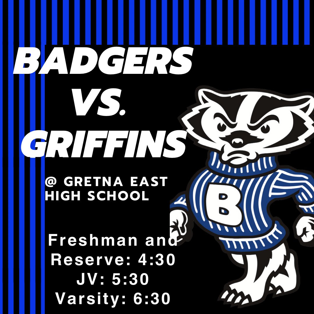 We are on the road today to take on the Griffins at Gretna East High School!