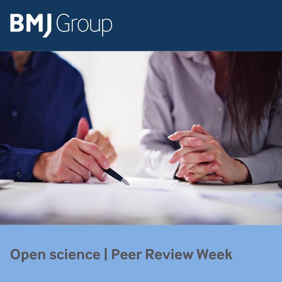 BMJ Group supports reviewers and encourages transparency in peer review through open science options. These support open peer review models to increase transparency and accessibility, find out more at: authors.bmj.com/after-submitti… #PeerReviewWeek