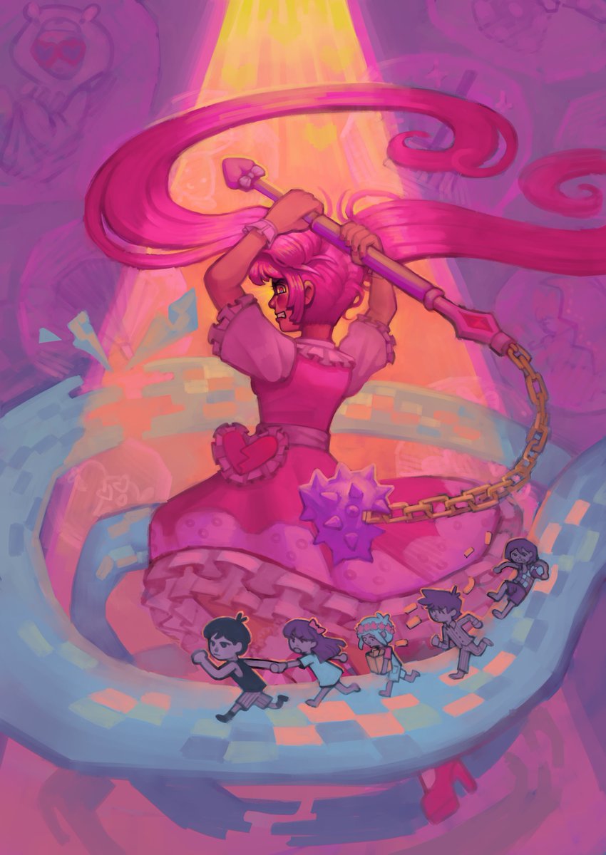 raochichi's tweet photo. my postcard for indicon 🩷🩵🩷
#indiezine #OMORI #Perfectheart #omorifanart https://t.co/Sf6kzag8TF