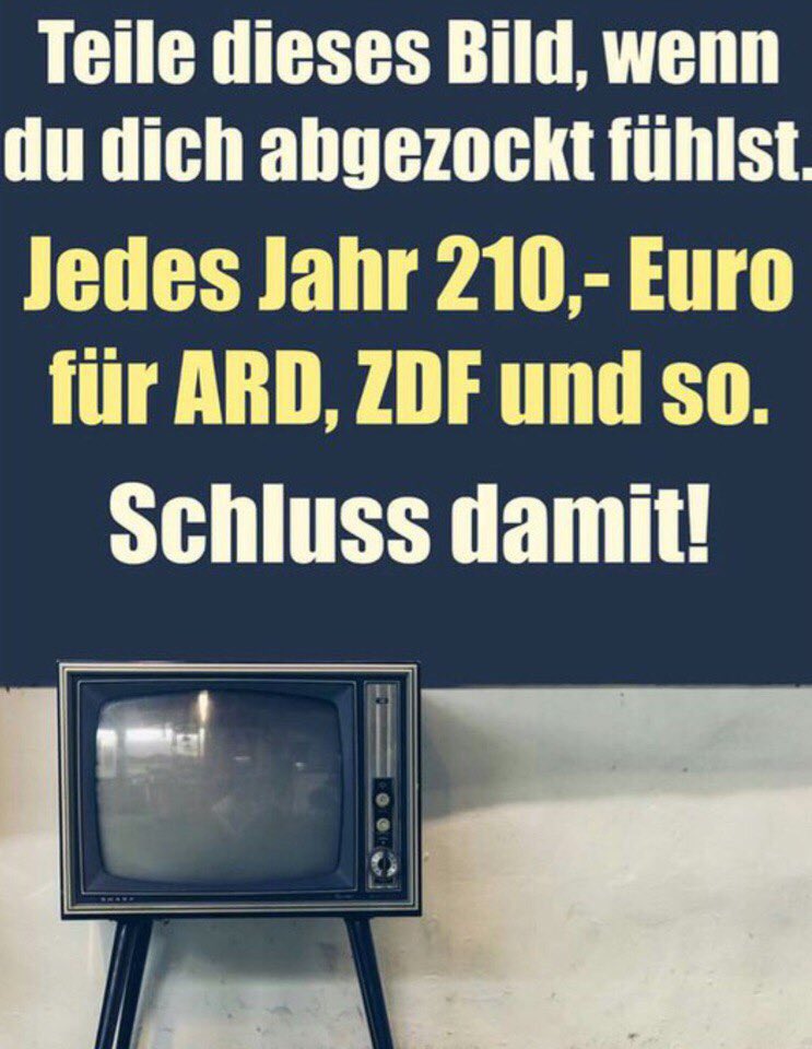 Schluss mit der #Beitragsservice #Mafia