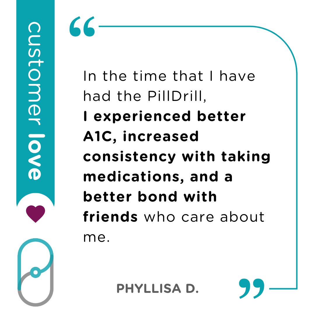 PillDrill's tweet photo. 🌟 Real stories, real impact. 🌟
Consistency in medication management can make all the difference in health outcomes—and in life. With PillDrill, you’re not just staying on track; you're building better habits. 💙
#MedicationAdherence #Chronicillness #diabetes #Aging #SeniorTech https://t.co/FKCckhNRsp