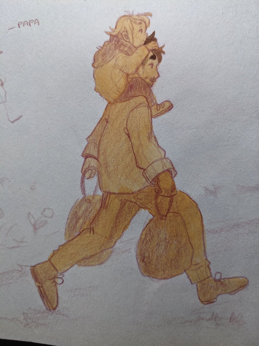 Father walking #sketchbook