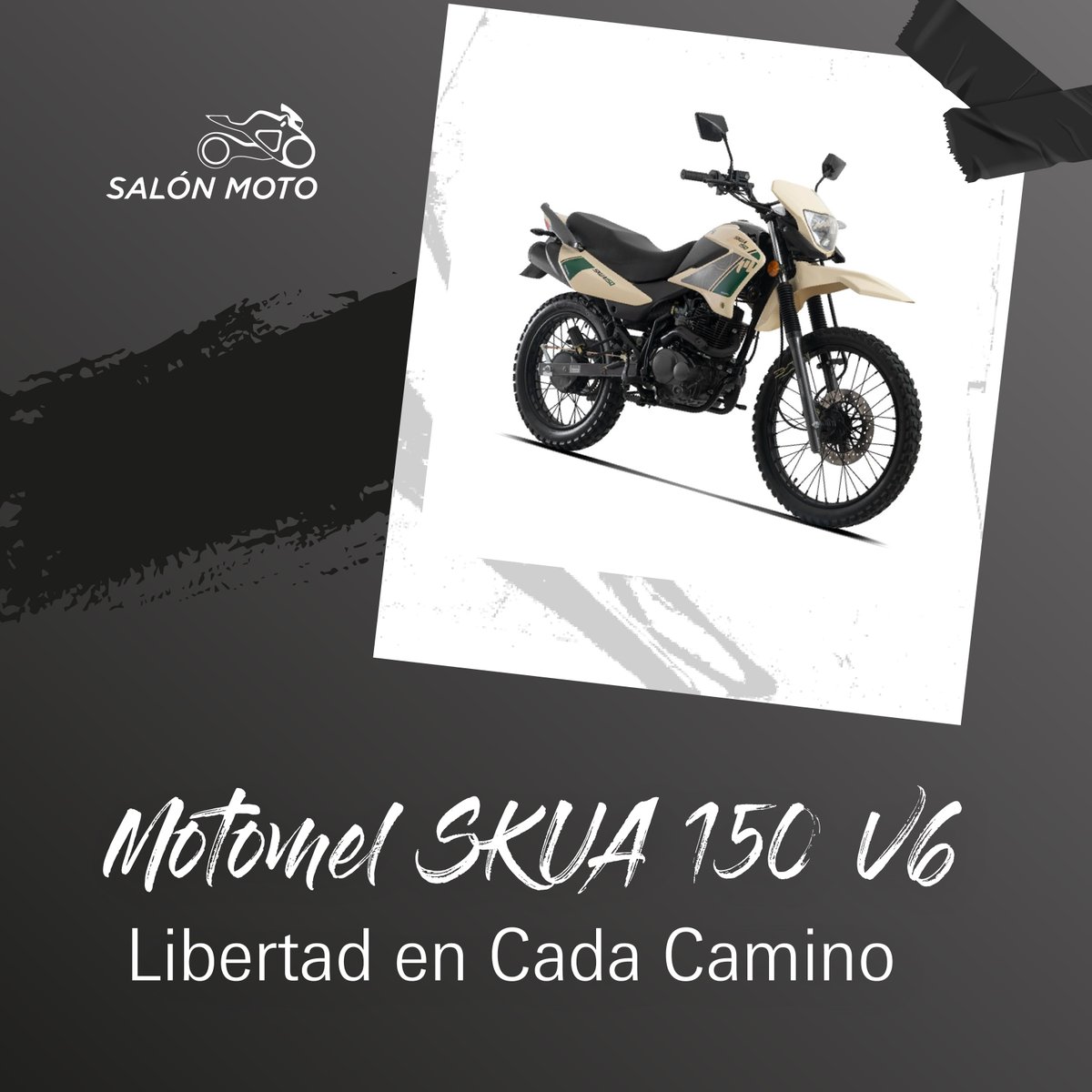 Motomel Skua 150 V6

Con su motor OHV de 4 tiempos, bajo consumo y mantenimiento mínimo, y una suspensión de gran recorrido, disfrutarás de un manejo suave y ágil en cada ruta.

🔸Motor OHV de 4 tiempos
🔸Ligereza y ergonomía
🔸Suspensión de gran recorrido