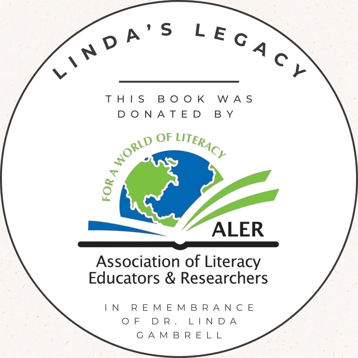 Read more about Linda’s Legacy at ALER 2024 here - 

docs.google.com/document/d/1SA…

And consider donating some books to honor the life and legacy of Dr. Linda Gambrell.