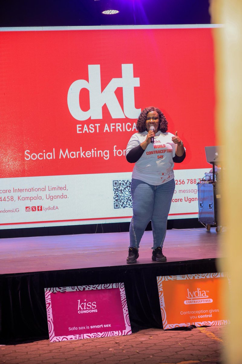 reachahand's tweet photo. Safe sex includes you feeling protected ~the director, DKT Dr. Quin, addressing young people at the #PowerOfOptions event at @iuea_uganda.
We are observing #WorldContraceptionDay in partnership with DKT. #PlanYourTomorrowToday https://t.co/qpdmaCR8og