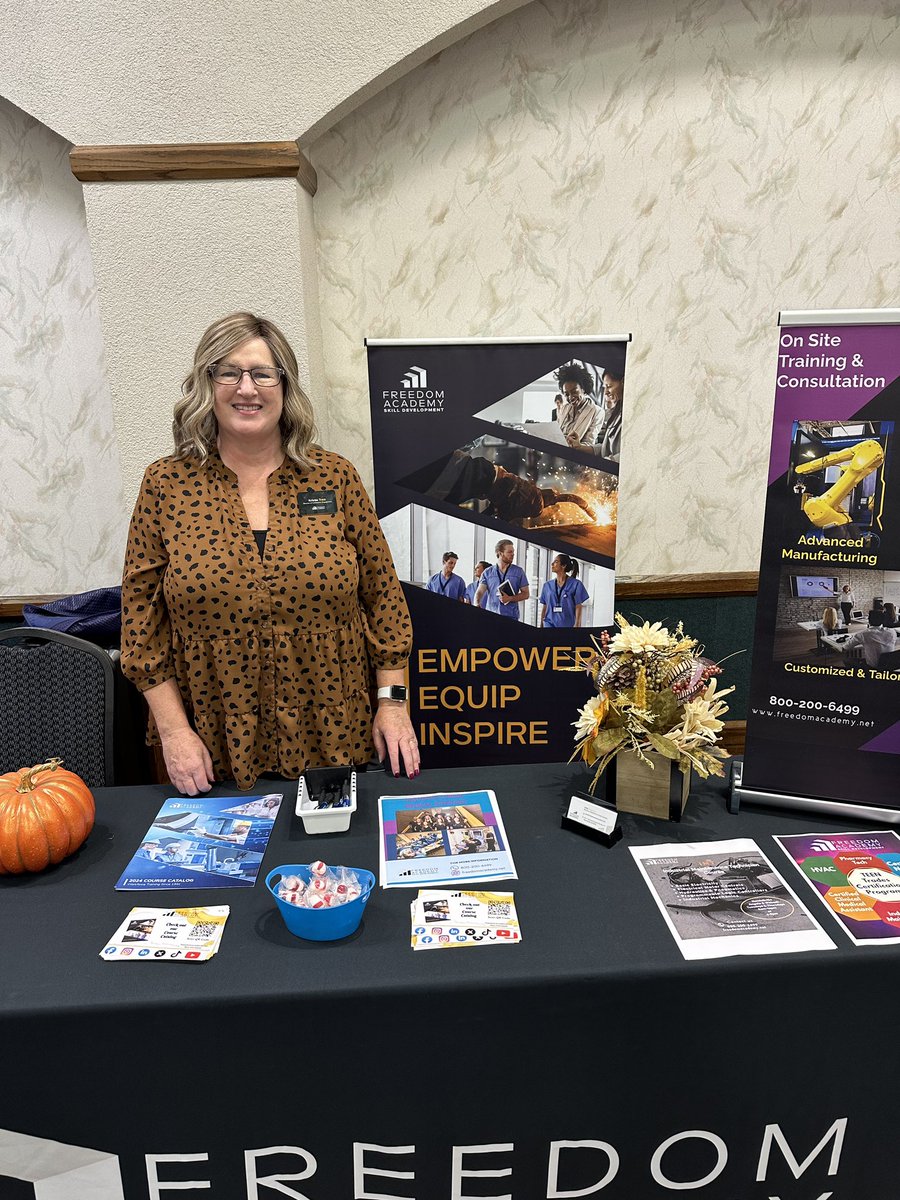 Freedom_Academy's tweet photo. Kristie’s on the move this week. Shes at the  Angola Area Chamber Meeting and Expo today! https://t.co/H9puZ6NR2v