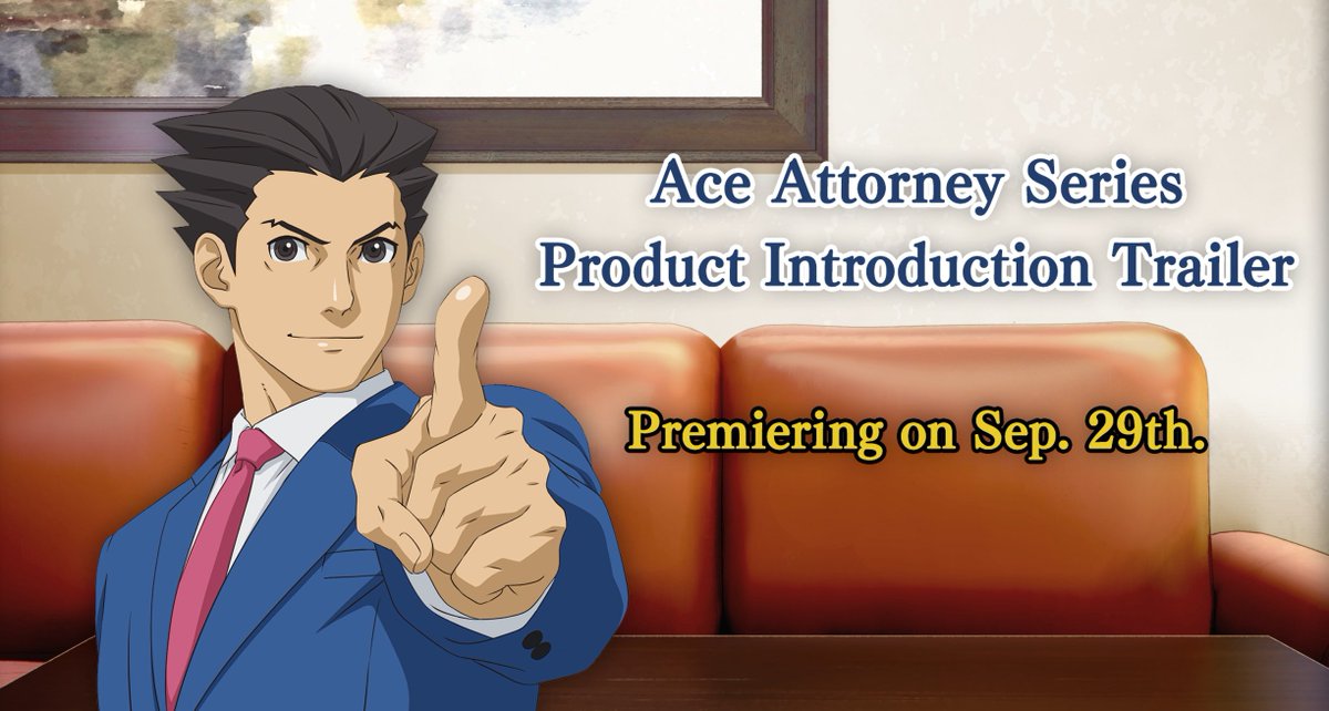 HOLD IT!

Announced at Tokyo Game Show, we'll be showcasing a special Ace Attorney series introduction video for fans and newcomers alike to enjoy.

Set your Thinker clocks for the premiere on YouTube at the following times: 
🕖 September 29th 7am BST
🕚 September 28th 11pm PDT