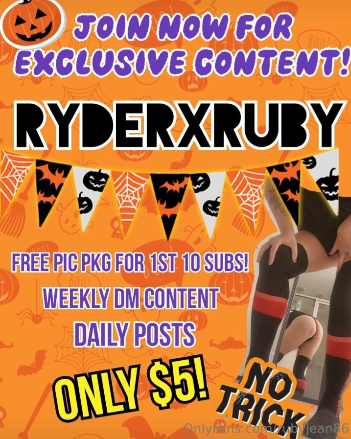 RyderxRuby's tweet photo. It's almost my favorite time of the year. Spooktober. Come see all the sexy spooky fun I have planned for it. https://t.co/rTFSBi1iX4