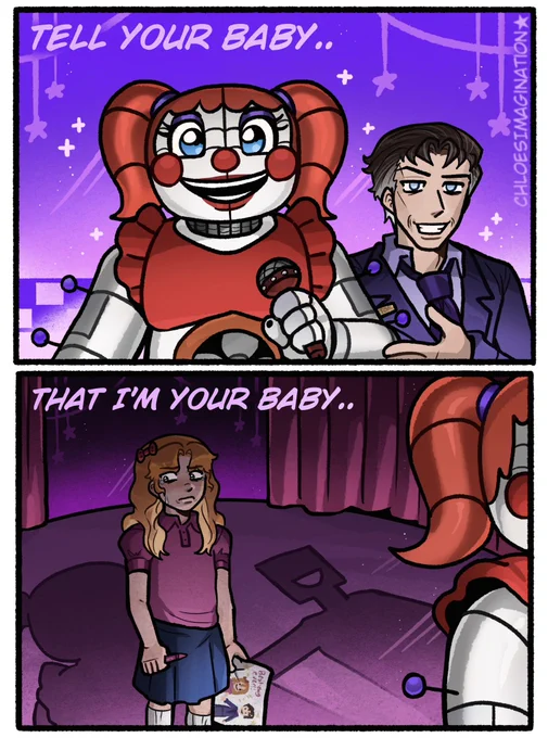 Elizabeth Afton bets on losing dogs in FNAF.. 