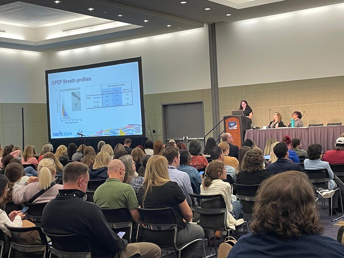 What a privilege to be invited to speak in this packed session and present <a href="/FizzyoCF/">Project Fizzyo</a> ACT data at #NACFC2024 in Boston.