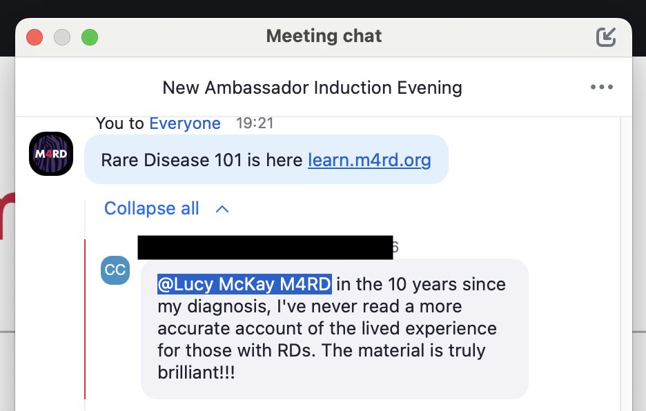 MedicsForRare's tweet photo. Wow! Look at this feedback about M4RD's 'Rare Disease 101' training which you can access online for free at https://t.co/FCNtsaNbND
#HumbleBrag #ThinkRare https://t.co/9iWCFiOvoe
