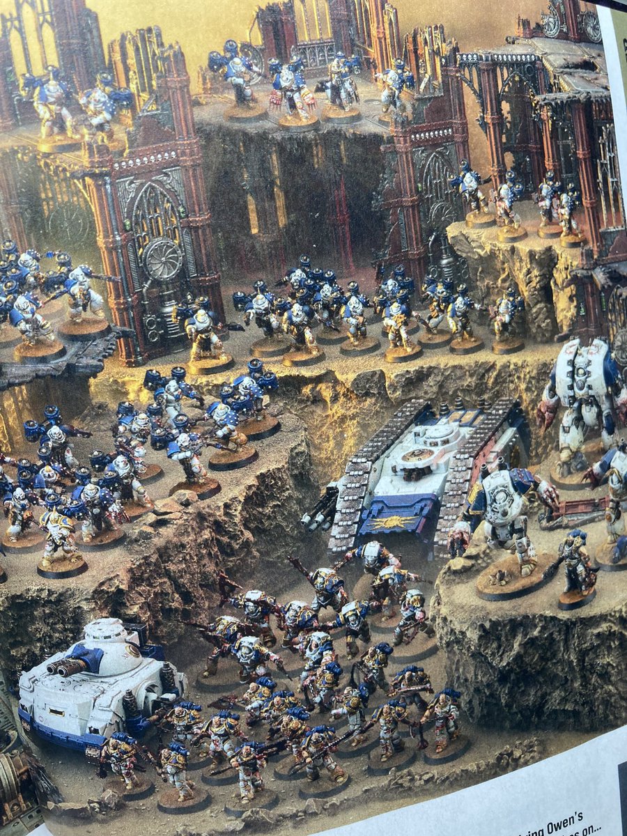 The final part of the The Raid on Ollanz-Mu article in this months White Dwarf, issue 504. Showcasing the complete 3000pt World Eater force.  #WarhammerCommunity #HorusHeresy #worldeaters #Warhammer30k #PaintingWarhammer #whitedwarf #whitedwarfmagazine