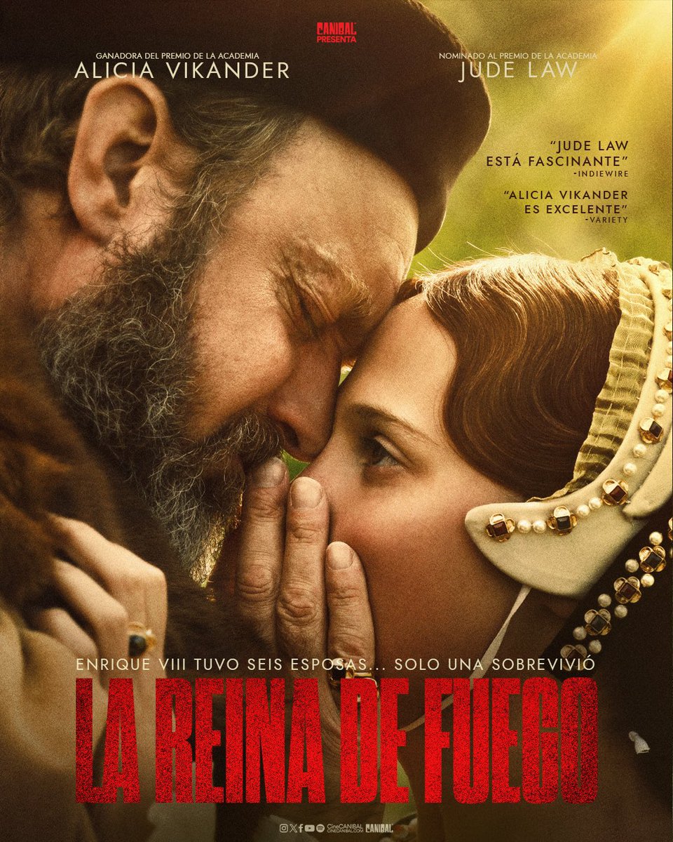 Gana un pase doble para la premiere del próximo lunes a las 12:00 p.m. de la película #LAREINADEFUEGO, cortesía de <a href="/cineCANIBAL/">Cine CANÍBAL®</a>.
Envía por mensaje tu NOMBRE COMPLETO y la RESPUESTA correcta a la siguiente pregunta:

◾️¿Cuál es el nombre de la sexta esposa del Rey Enrique VIII?◾️