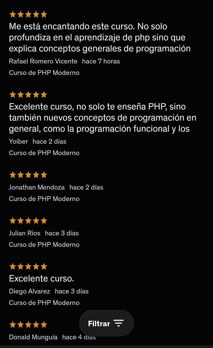 powerhdeleon's tweet photo. Mi Curso de PHP Moderno, esta teniendo la relevancia que esperaba, demostrar que PHP es un lenguaje de programación maduro.

¡PHP vive cabrones! https://t.co/CFX8i5w7zu