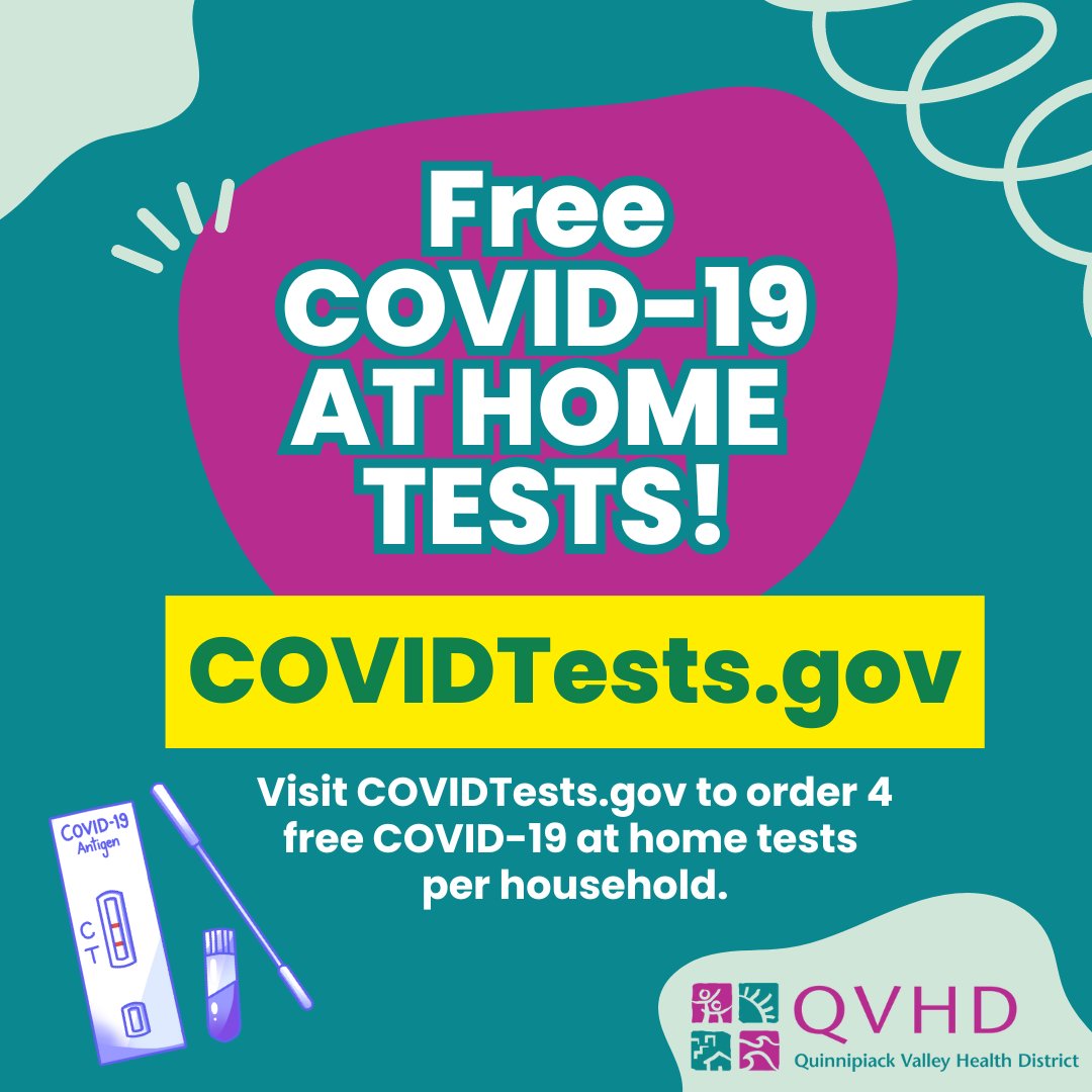 At home COVID-19 tests are quick, easy and convenient. Get 4 free tests today by ordering them at COVIDTests.gov - detect the virus early and prevent the spread of disease!