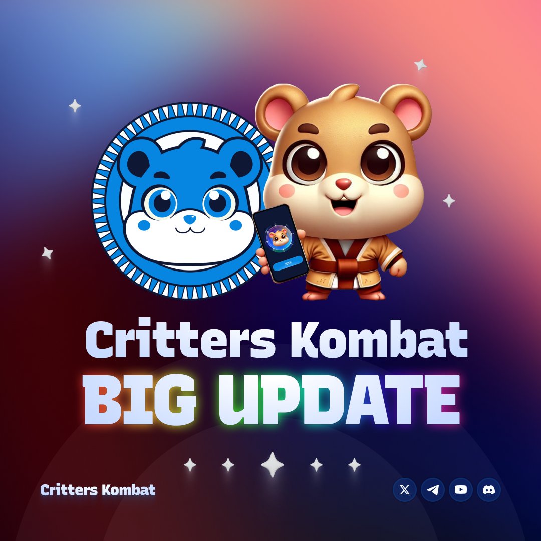 🎮 $vCBT Earning System Until October 31, 2024 🎮

The only profitable game on the TON network! We want everyone to have the opportunity to earn.

In Critters Kombat, $vCBT is the key to leveling up, and with each new level, your APY increases by 5%, unlocking even more in-game