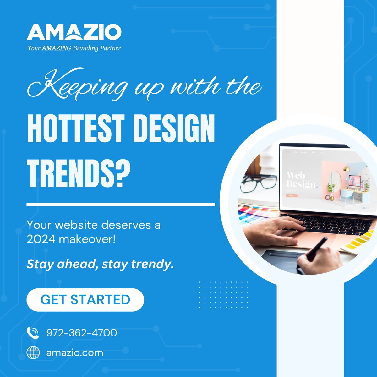 Amazio_official's tweet image. Unlock your website&apos;s potential with bold, intelligent, and user-centric design.

Book Your Free Demo Here : amazio.com/request-demo

#WebDesignEvolution #DigitalTransformation #FutureProofWebsite #BoldDesigns #SmartLayouts #EngagingExperiences #WebsiteRevamp #UXDesign