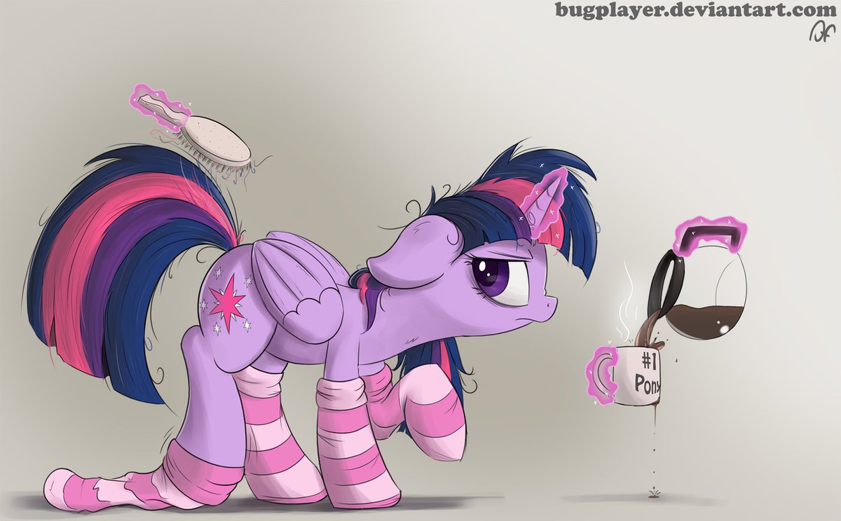 CalpainEqD's tweet photo. Are you a Twilight in the morning? I know it takes me quite a while to get going.
Artwork is by Bugplayer!
https://t.co/0RTX1opxbf https://t.co/sG4118zRvP