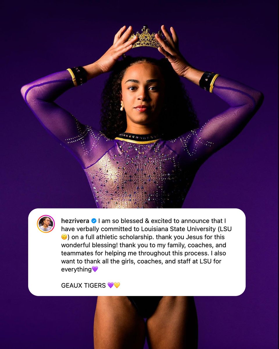 Olympic gold medalist Hezly Rivera is LSU bound‼️

📸 @hezrivera/IG