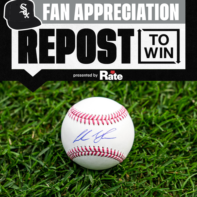 whitesox's tweet photo. REPOST for a chance to win an autographed Andrew Vaughn baseball!

#WhiteSox x @GuaranteedRate
