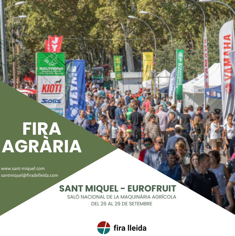Hoy ha comenzado una nueva edición de la Fira Agrària de Sant Miquel-Eurofruit, que se prolongará hasta el domingo 29. 🍐🍎🍑🚜

En los hoteles ibis tenemos ofertas especiales para expositores y visitantes.

¡Feliz Fira de Sant Miquel!👌

#firadelleida #BudgetLleida