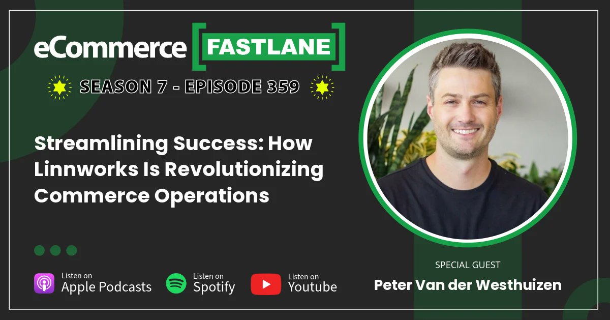 🚨 Podcast Alert 🚨 Streamlining Success: How Linnworks Is Revolutionizing Commerce Operations ecommercefastlane.com/podcast/episod…