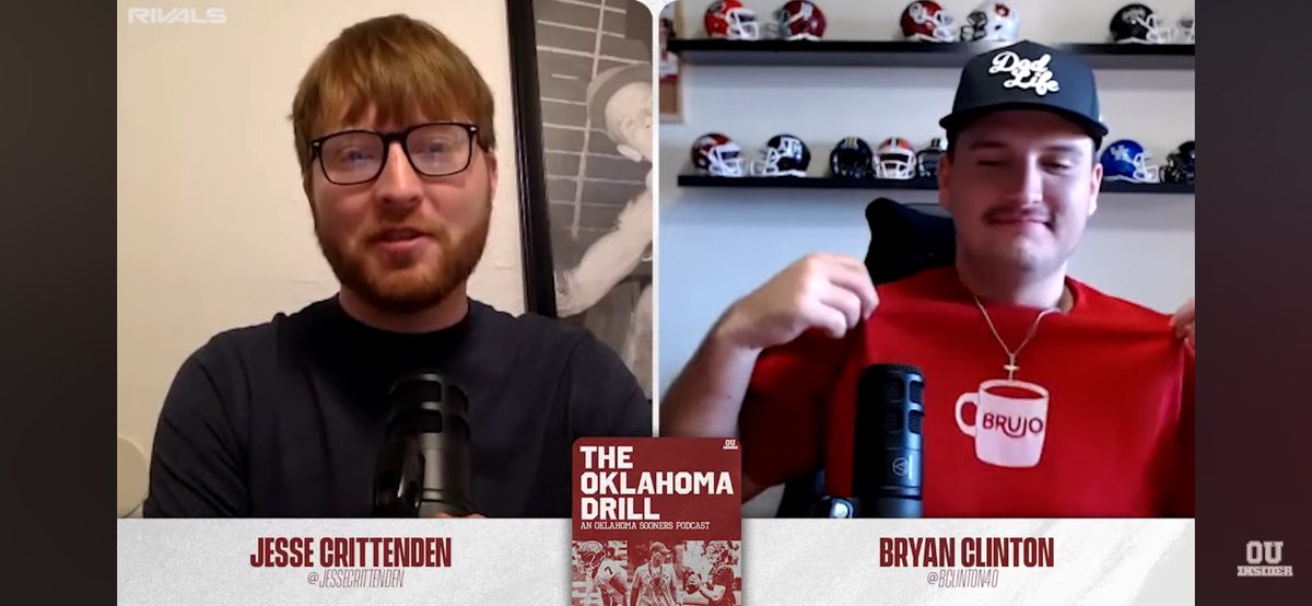 okbrujo's tweet photo. @BClinton40 has the first ever crimson brujo tee. https://t.co/CxtxNkHtEc