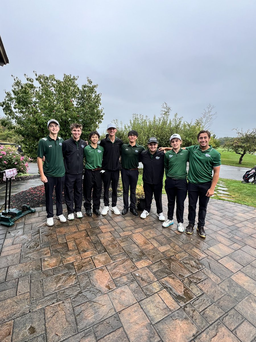 Shen_Golf's tweet photo. A solid finish today for these 8 Shen golfers on a tough day at Orchard Creek.  Low men were Kai Chiarenza (73) Avi Meyers (77) Preston King (79) and Tyler Bowers (80).  @ShenAthletics @ShenJvgolf https://t.co/fKY1PKXAN8