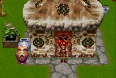 wavewithin's tweet photo. @lursland Oh yeah, Azure Dreams has a really standout aesthetic from that era. The 90s powerhouse Nobuteru Yuki did the character art. Your house design also somewhat (tangentially) reminds me of the buildings in the game with its squat and round motifs! https://t.co/KRwS2qGm6L