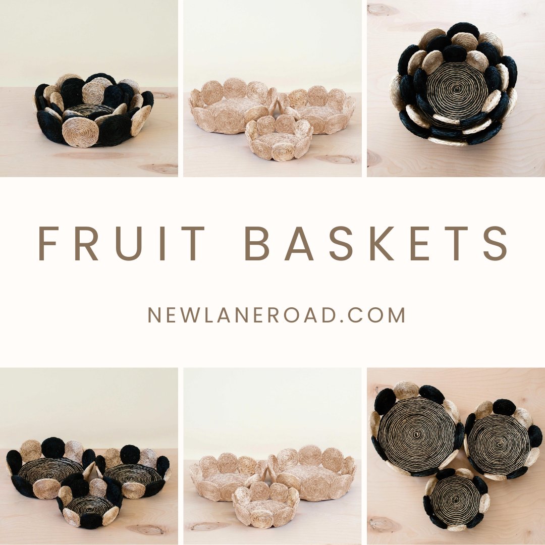 newlaneroad's tweet photo. Add a touch of natural beauty to your home with handwoven abaca fiber fruit baskets from https://t.co/hVpsUlKWln. Each piece is uniquely crafted by artisans in the Philippines, supporting sustainable practices and animals in need. Perfect for adding warmth to any space. #NLRM https://t.co/pGnjWRfZek
