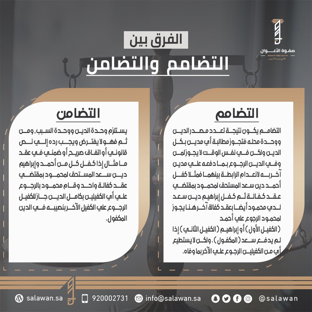 S_Alawan's tweet photo. 📍الفـرق بيـن
التضامم والتضامن 👇

#صفوة_الأعوان_للمحاماة https://t.co/PrVehb8RX9
