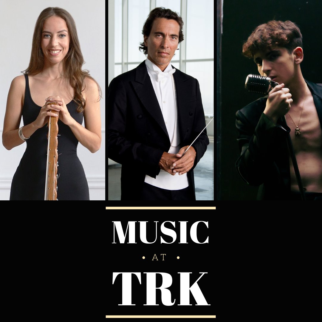Exciting Music Events Await at TRK! 🎶

📆 November 7: Sophie Lukacs Trio 💥 

📆 December 6: Los Angeles Virtuosi Orchestra conducted by Carlo Ponti 💥 

📆 December 13: Leon Hesby 💥 

✨ Don’t wait to get your tickets: 🔗 visit TRK.US.COM
