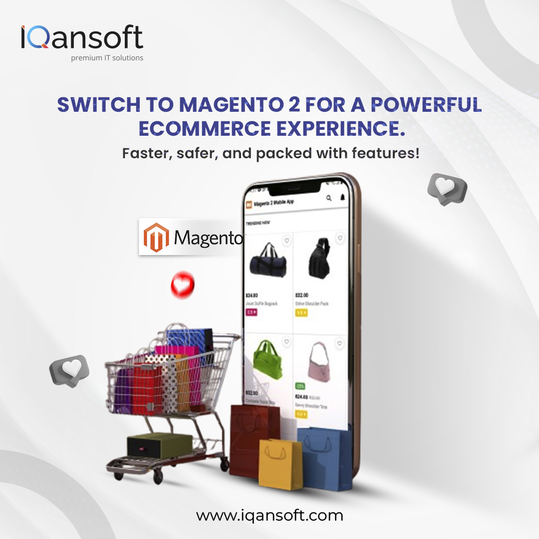 iqansoft's tweet photo. Magento 2: Power up your store with speed, security, and features!

#magento2 #ecommerce #onlinbusiness #digitaltransformation #businessgrowth #shopsmart #techforbusiness https://t.co/0QX7OcfeEg