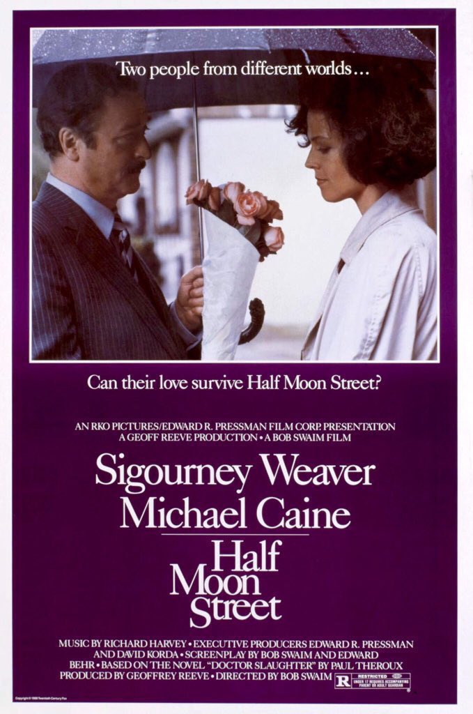 FilmNewsNos's tweet photo. 🎬MOVIE HISTORY: 38 years ago today, September 26, 1986, the movie ‘Half Moon Street’ opened in theaters!

#SigourneyWeaver #MichaelCaine #KeithBuckley #PatrickKavanagh #FaithKent #RamJohnHolder #HalukBilginer #BobSwaim https://t.co/VOHul660QV